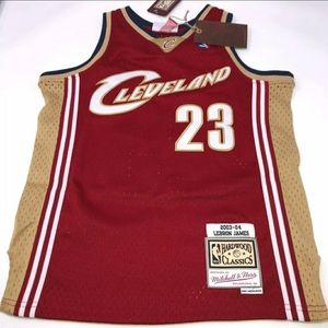 Lebron James #23 Rookie Mitchell & Ness Hardwood C